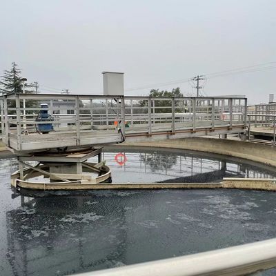 Tanque de sedimentação periférico do raspador de lama da movimentação da meia ponte de aço inoxidável