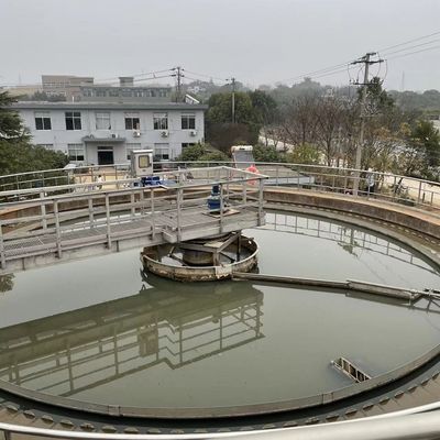 Tanque de sedimentação periférico do raspador de lama da movimentação da meia ponte de aço inoxidável