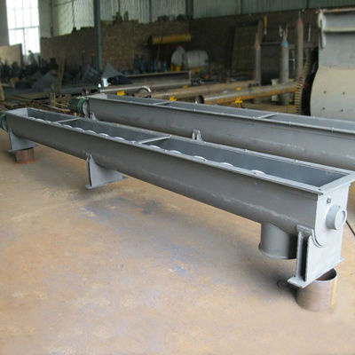 Transportador de parafuso sem eixo horizontal de lodo de aço carbono móvel
