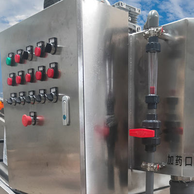 Máquina de desaguamento de lodo tipo espiral prensa de parafuso SS 304 Material