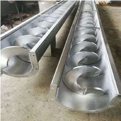 Máquina de rosca transportadora de cimento de silo de aço inoxidável espiral para pó