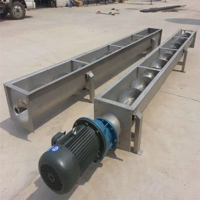 Parafuso transportador de pellets de aço inoxidável sem eixo helicoidal helicoidal