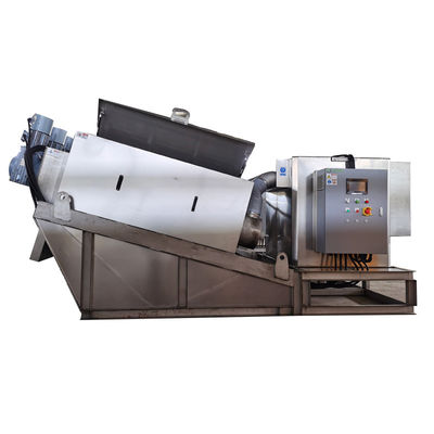 Máquina de secagem Volute automática de secagem do equipamento da lama da imprensa de parafuso