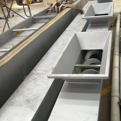 Shaftless SS em forma de u cimenta o transporte de parafuso para o cal de carvão pulverizado de alimentação animal