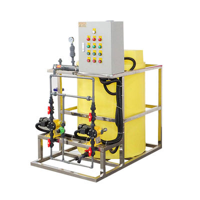 Floculante de dose automático integrado do inibidor da escala do tratamento da água do equipamento
