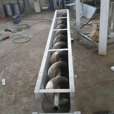 Transporte de parafuso de aço inoxidável horizontal 1000mm do eixo dobro para a indústria de carvão