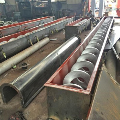 Transporte de parafuso de aço inoxidável horizontal 1000mm do eixo dobro para a indústria de carvão