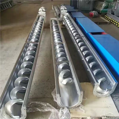 Tipo customizável comprimento seco do transporte de correia U do parafuso do aço carbono do alimentador 7m do pó
