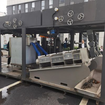 máquina de secagem da lama da imprensa de parafuso 90-150kg/H para a fábrica imprimindo e de tingidura