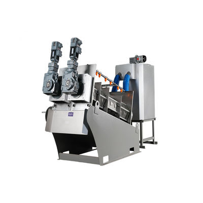 máquina de secagem da lama da imprensa de parafuso 90-150kg/H para a fábrica imprimindo e de tingidura
