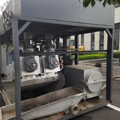 máquina de secagem da lama da imprensa de parafuso 90-150kg/H para a fábrica imprimindo e de tingidura
