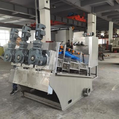máquina de secagem da lama da imprensa de parafuso 90-150kg/H para a fábrica imprimindo e de tingidura