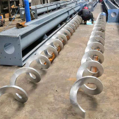 transporte de parafuso automatizado comprimento de Shaftless do aço carbono de 1~100m para o pó da grão do cimento