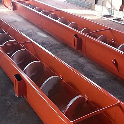 transporte de parafuso automatizado comprimento de Shaftless do aço carbono de 1~100m para o pó da grão do cimento