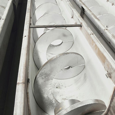 transporte de correia do parafuso de Shaftless do eixo helicoidal da lama de 5t/H SS316 para o tratamento de esgotos de tingidura