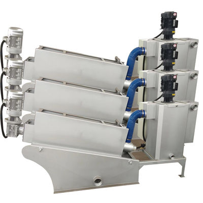 Imprensa de parafuso de secagem 1-2500kgs/H da máquina da lama do tratamento de águas residuais multi