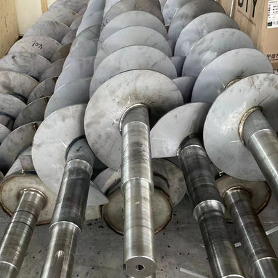 o transporte de parafuso de Shaftless do aço carbono 50m3/H automatizou o transporte espiral de aço inoxidável