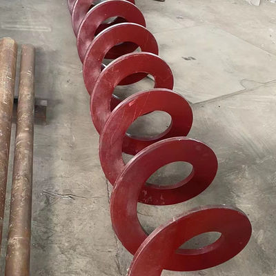 o transporte de parafuso de Shaftless do aço carbono 50m3/H automatizou o transporte espiral de aço inoxidável