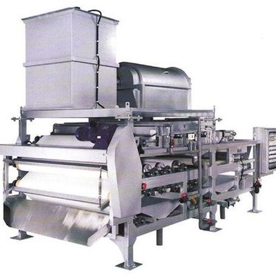 a imprensa da correia 20kg/h enlameia a secagem, imprensa de filtro da correia de 1000mm para o tratamento de águas residuais