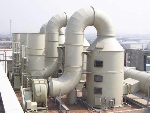 Torre de absorção química do gás, purificador branco da torre de pulverizador