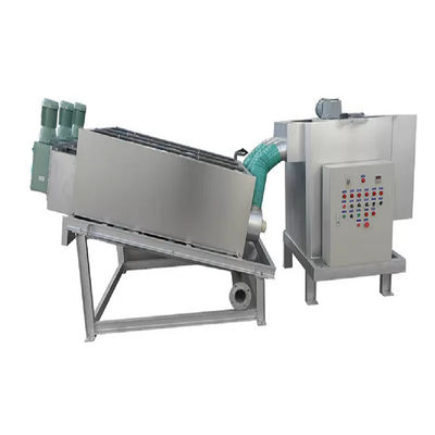 Máquina de secagem da lama da imprensa de parafuso para o tratamento de esgotos do engrossamento