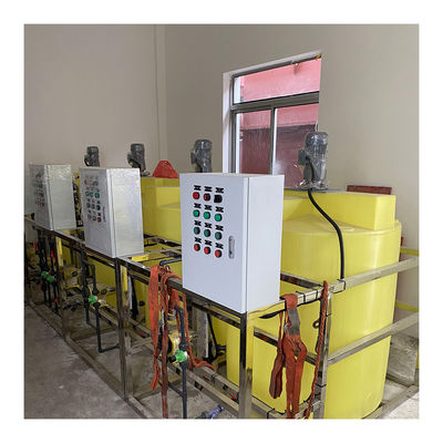 Gravidade automática de dose química do auto do tratamento de esgotos do sistema do polímero líquido do pó